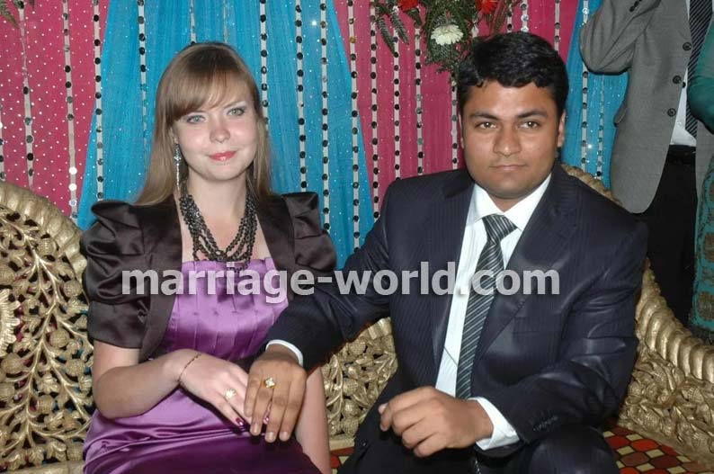 Russian woman and Indian man